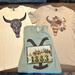 Bundle of 3 Cavender’s T-shirt’s